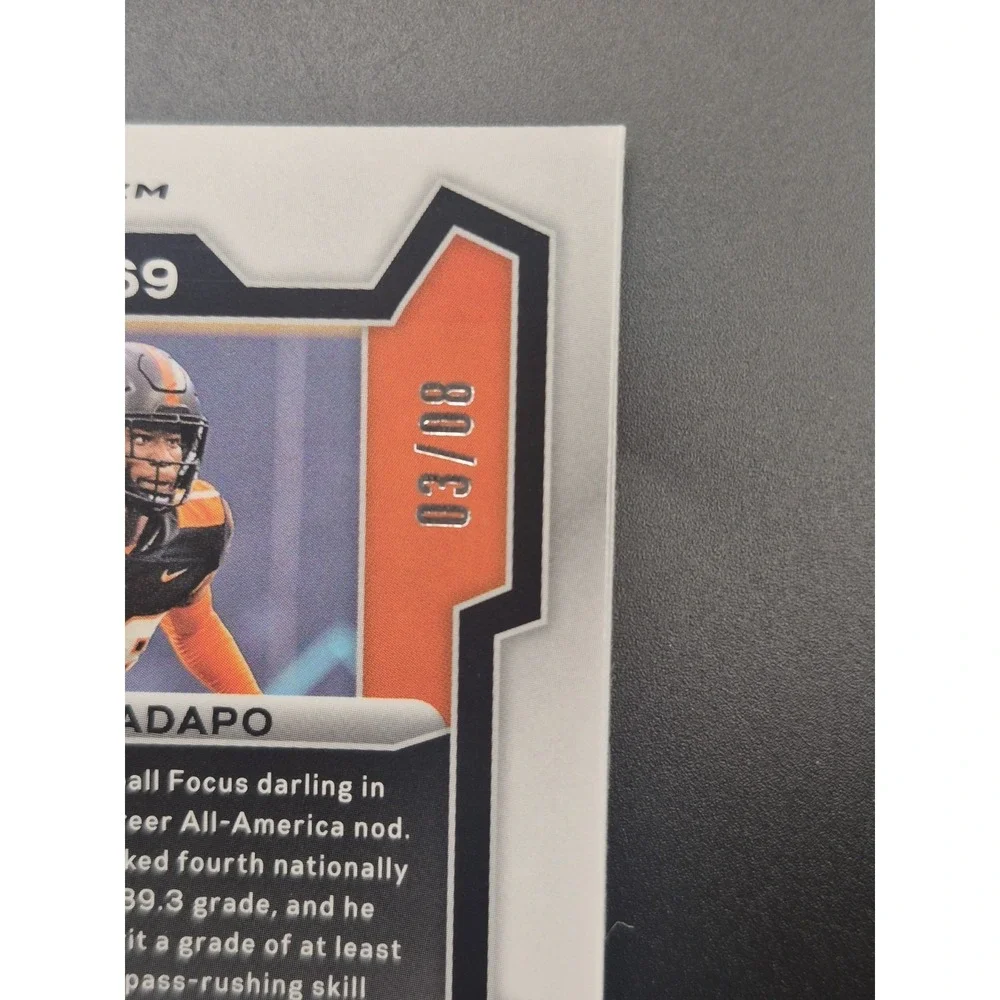 2024 Prizm Draft Picks Kitan Oladapo #169 1st Off The Line Green Shimmer /8 (RC)